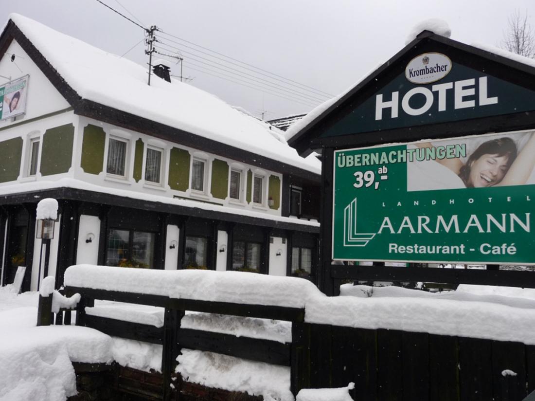 Landhotel Laarmann Duitsland Weekendjeweg Buitenaanzicht Winter