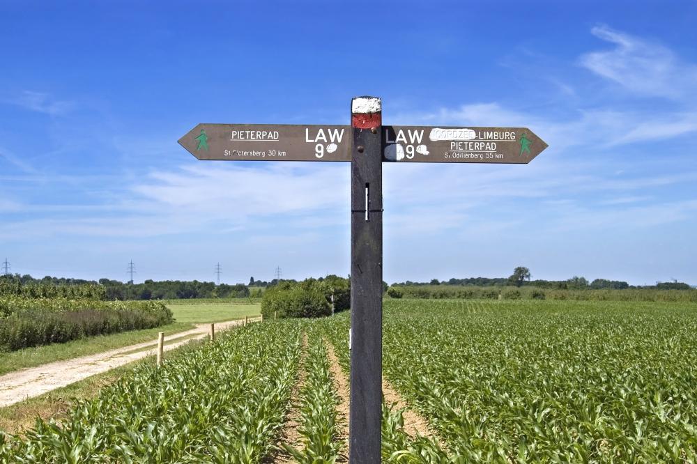 fietsen langs het pieterpad