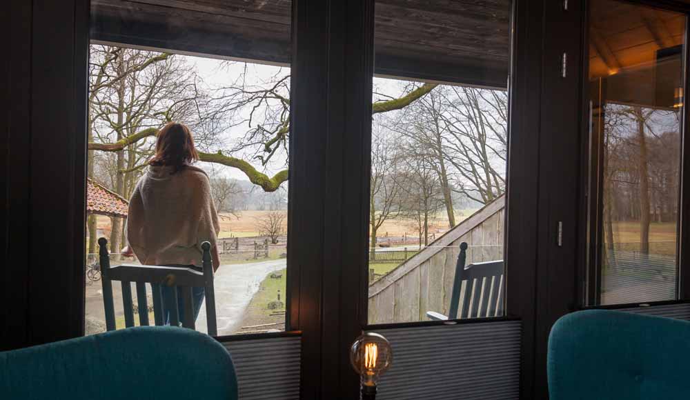 uitzicht in kamer landschap