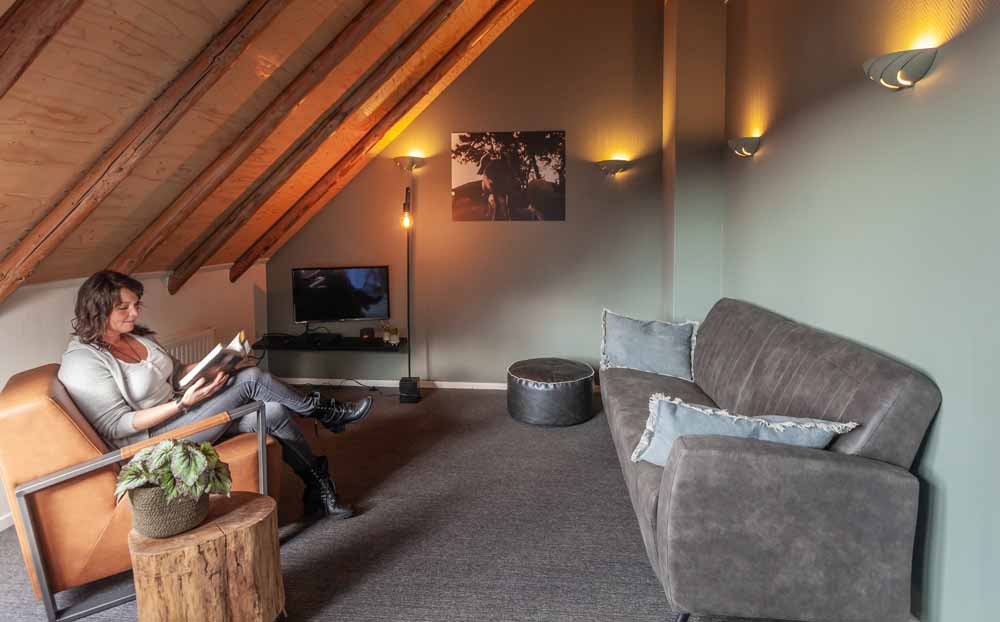 zitje in het appartement