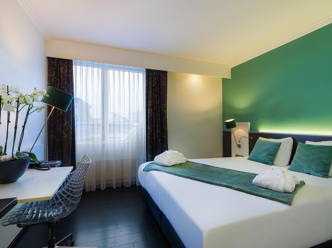 hotelaanbieding Postillion hotel utrecht bunnink hotel kamer groen 2