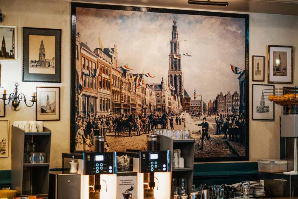 Martini Hotel   Koffiehoek Schilderij