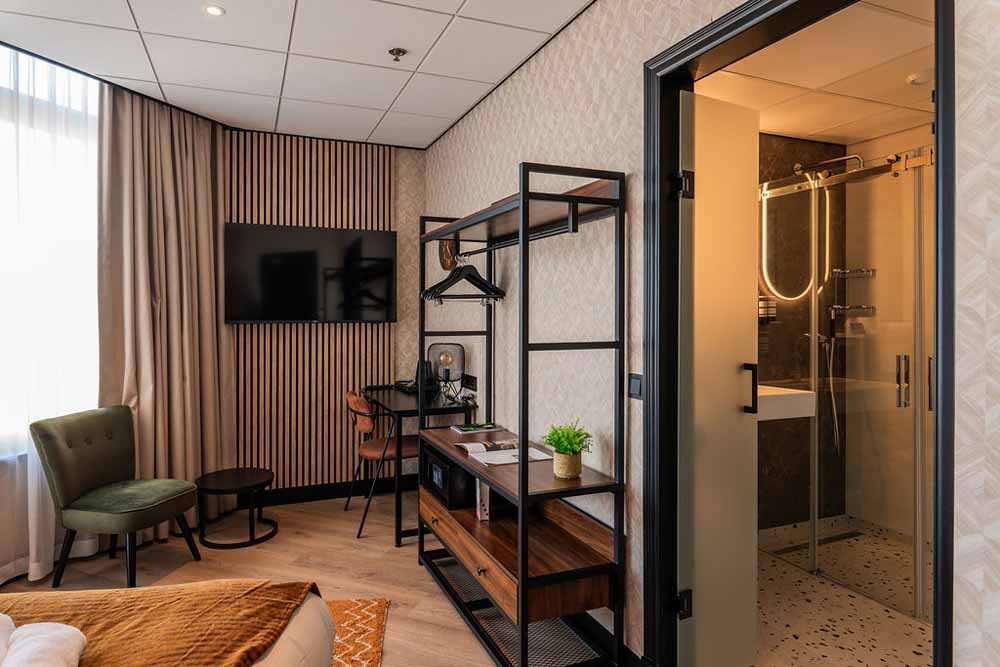 uitzicht op zee hotelkamer two brothers noordwijk